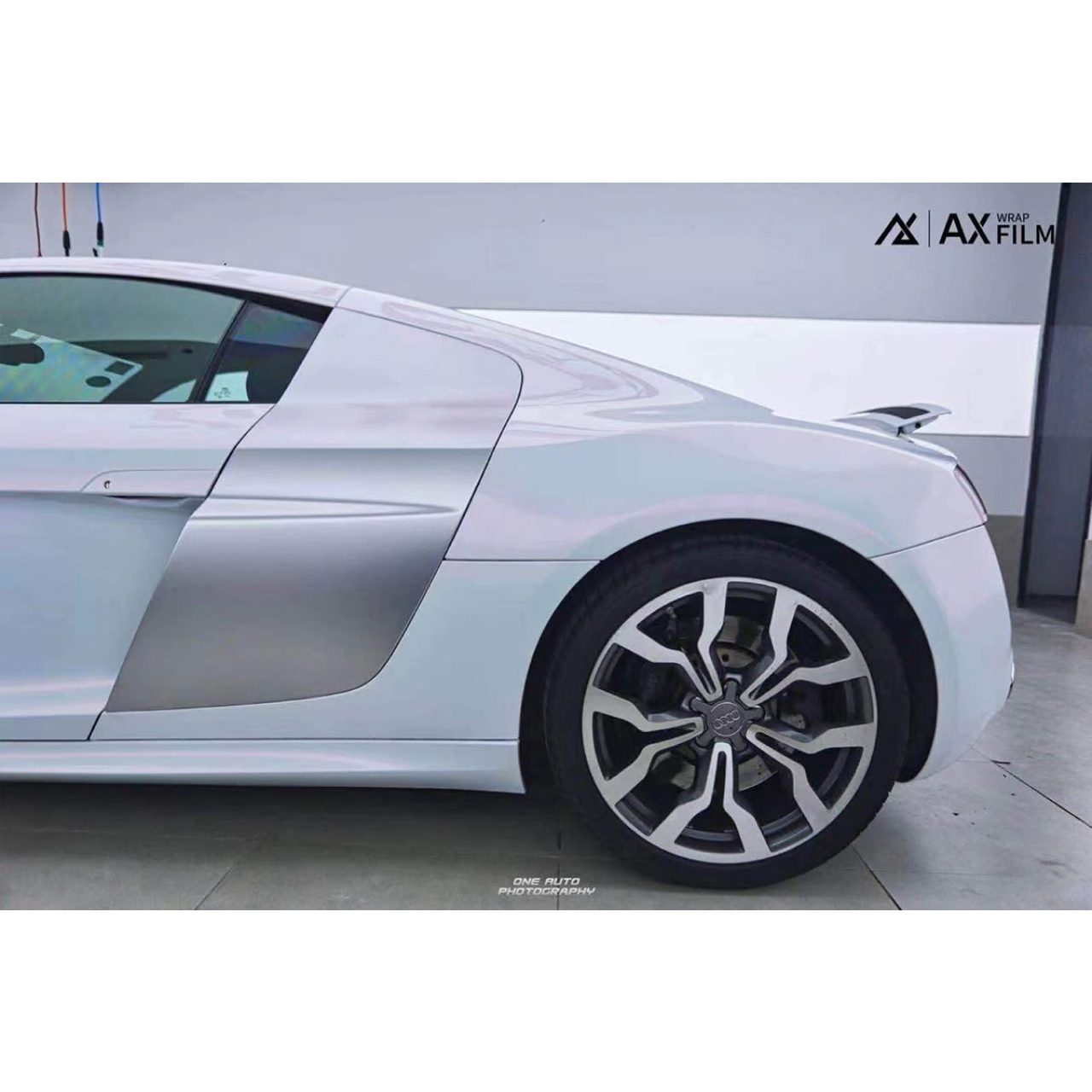 AX WRAP FILM DIAMOND WHITE PINK - MÀU TRẮNG KIM CƯƠNG ÁNH HỒNG - Hình 2