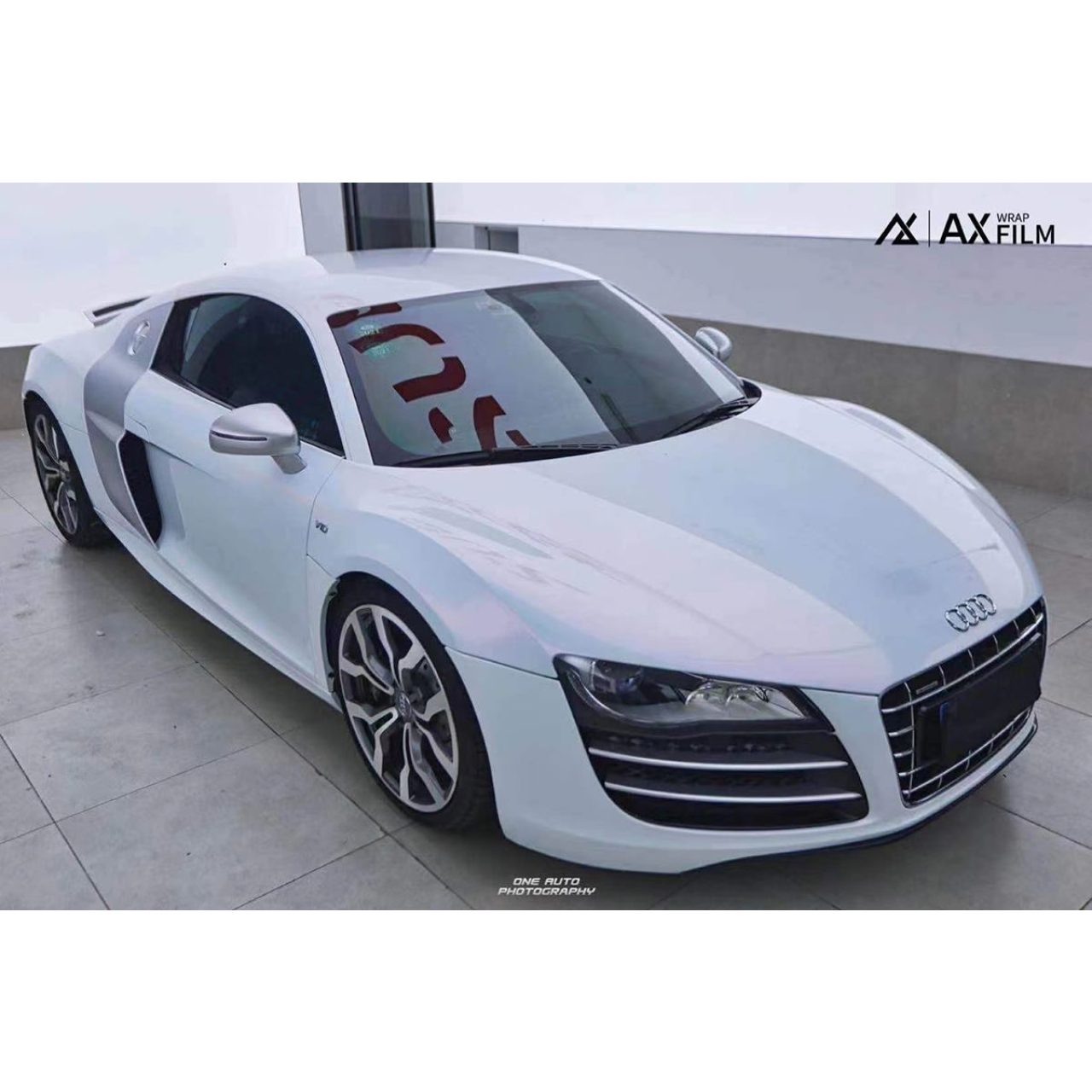 AX WRAP FILM DIAMOND WHITE PINK - MÀU TRẮNG KIM CƯƠNG ÁNH HỒNG - Hình 1