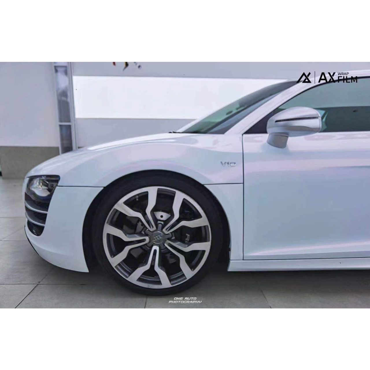 AX WRAP FILM DIAMOND WHITE PINK - MÀU TRẮNG KIM CƯƠNG ÁNH HỒNG - Hình 4