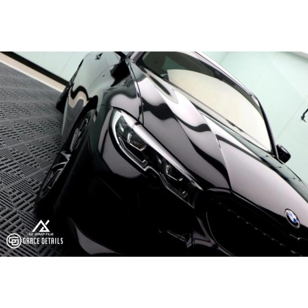 AX WRAP FILM GLOSS BLACK - ĐEN BÓNG BMW 325 - Hình 4