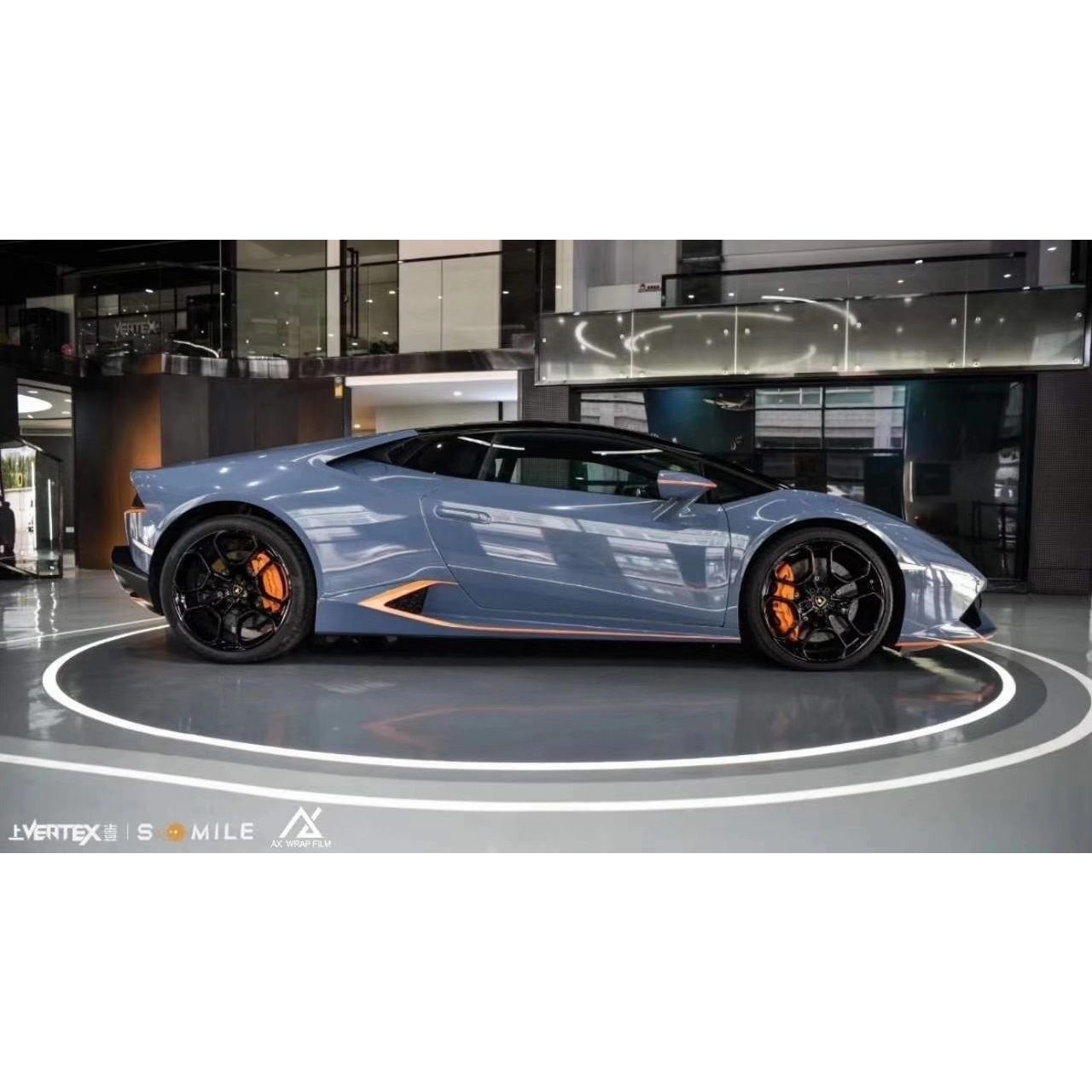 AX WRAP FILM GLOSS CEMENT GRAY – XÁM XI MĂNG BÓNG LAMBORGHINI - Hình 3