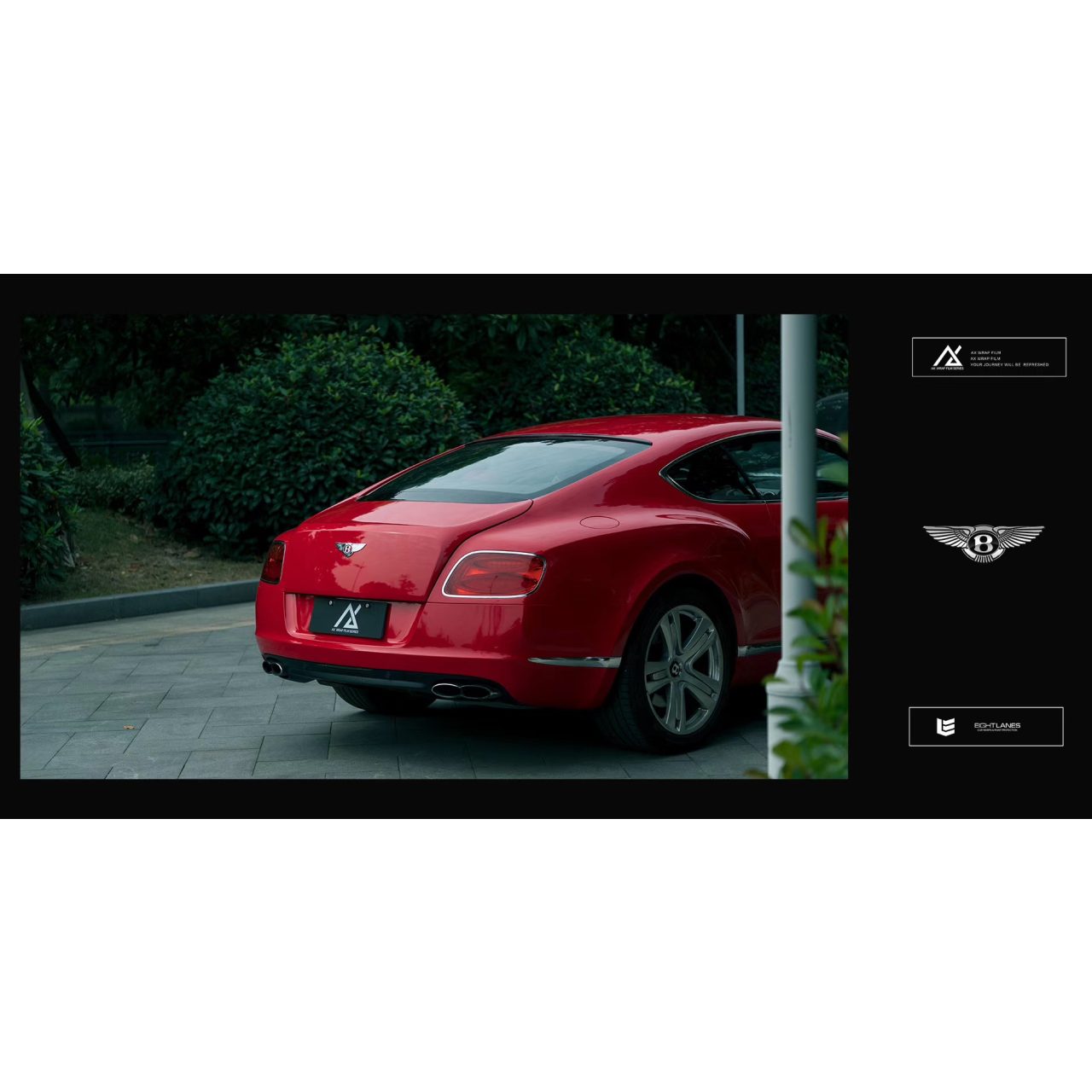 AX WRAP FILM GLOSS DARK RED - MÀU ĐỎ BÓNG BENTLEY - Hình 2