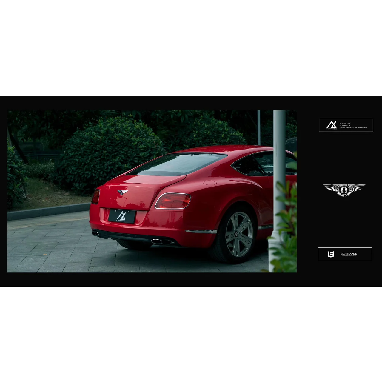 AX WRAP FILM GLOSS DARK RED - MÀU ĐỎ BÓNG BENTLEY - Hình 2