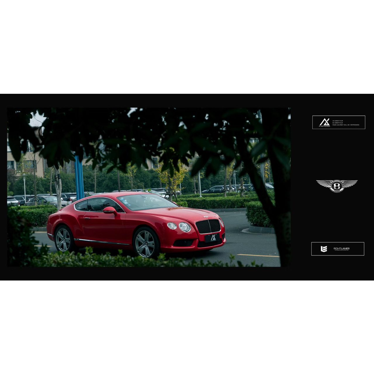 AX WRAP FILM GLOSS DARK RED - MÀU ĐỎ BÓNG BENTLEY - Hình 4