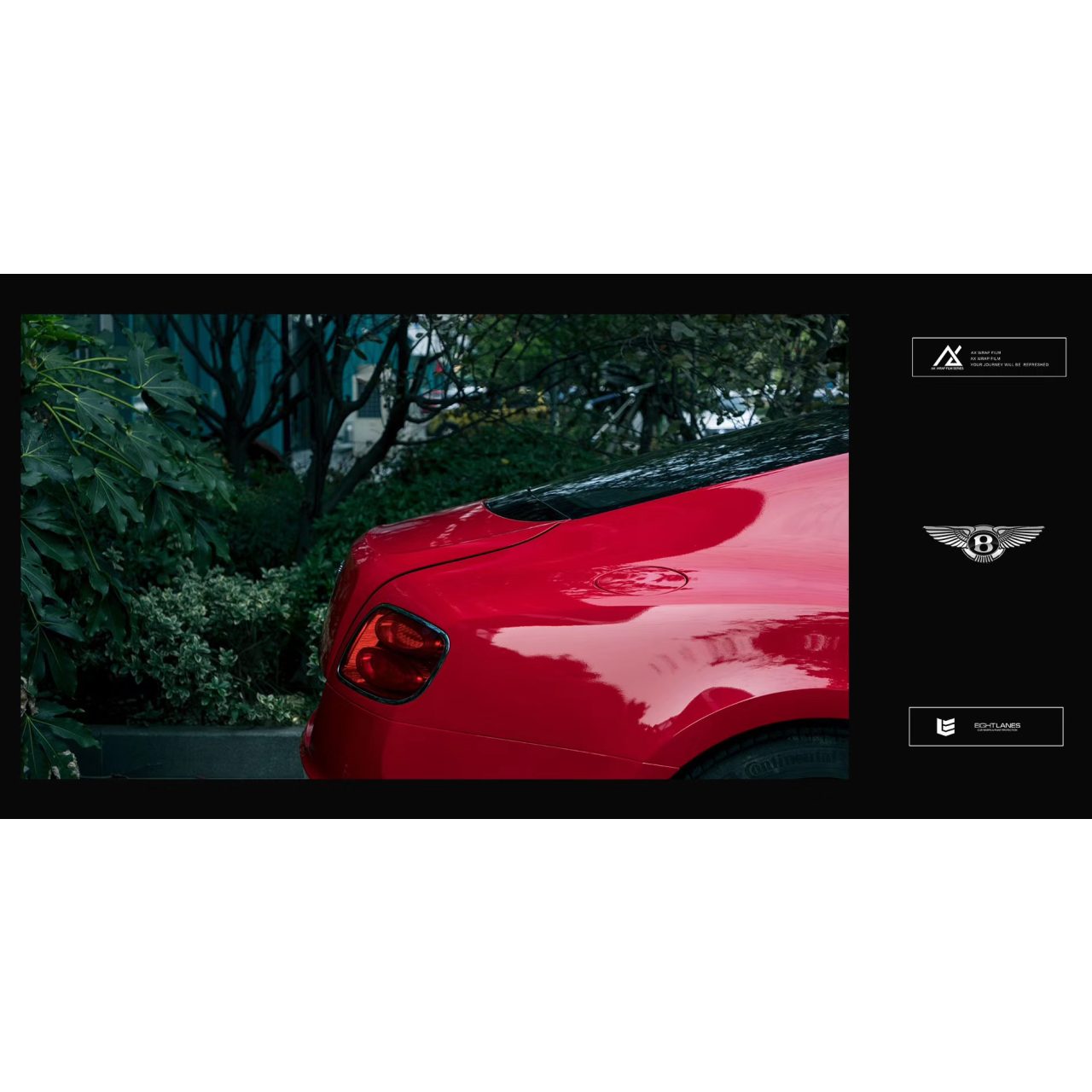 AX WRAP FILM GLOSS DARK RED - MÀU ĐỎ BÓNG BENTLEY - Hình 5