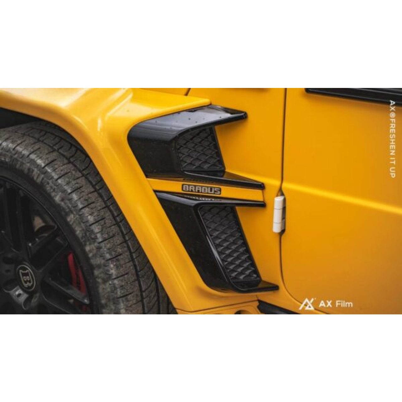 AX WRAP FILM GLOSS DEEP YELLOW – MÀU VÀNG ĐẬM BÓNG MERCEDES BENZ G63 - Hình 4