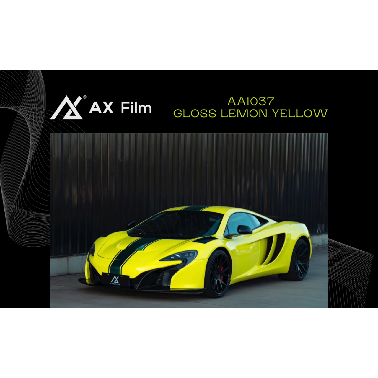 AX WRAP FILM GLOSS LEMON YELLOW – VÀNG CHANH BÓNG MCLAREN - Hình 1
