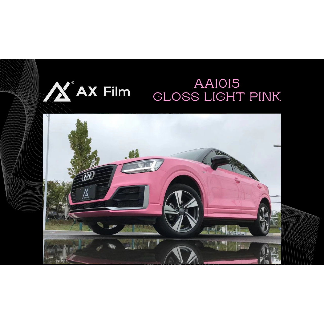 AX WRAP FILM GLOSS LIGHT PINK – HỒNG BÓNG NHẸ AUDI Q2 - Hình 1
