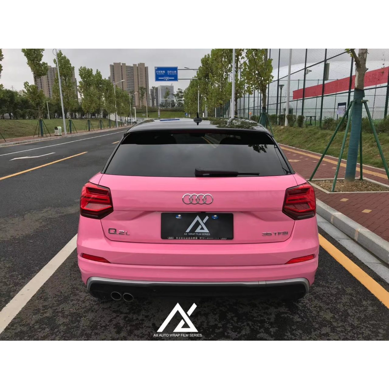 AX WRAP FILM GLOSS LIGHT PINK – HỒNG BÓNG NHẸ AUDI Q2 - Hình 5