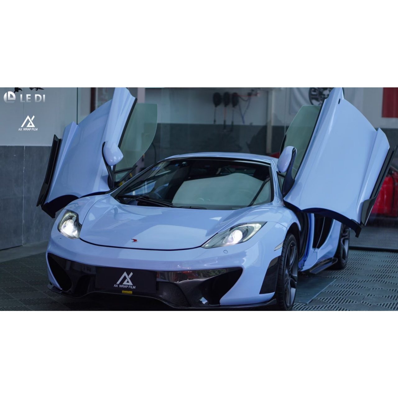 AX WRAP FILM GLOSS MISTY BLUE – XANH SƯƠNG BÓNG MCLAREN - Hình 2
