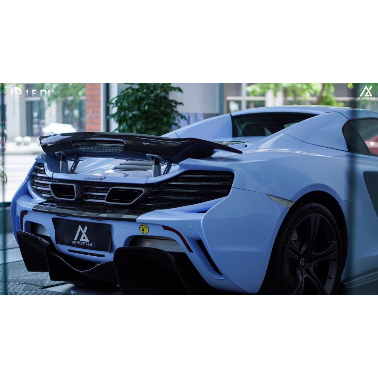 AX WRAP FILM GLOSS MISTY BLUE – XANH SƯƠNG BÓNG MCLAREN - Hình 3
