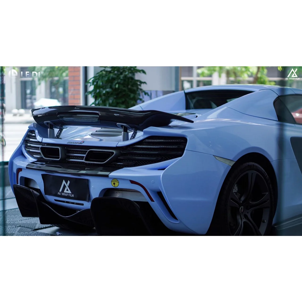 AX WRAP FILM GLOSS MISTY BLUE – XANH SƯƠNG BÓNG MCLAREN - Hình 3