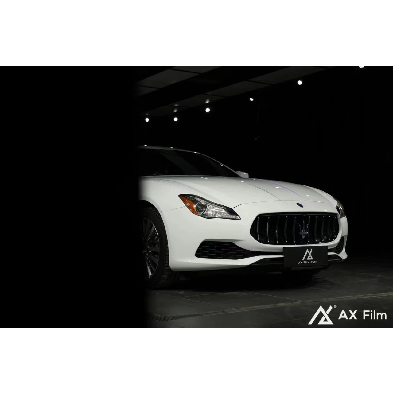AX WRAP FILM GLOSS PIANO WHITE - TRẮNG PIANO BÓNG MASERATI QUATTROPORTE - Hình 3