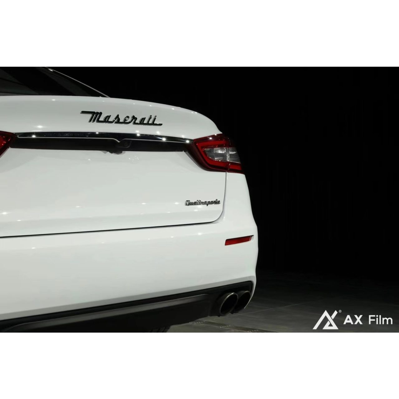AX WRAP FILM GLOSS PIANO WHITE - TRẮNG PIANO BÓNG MASERATI QUATTROPORTE - Hình 5