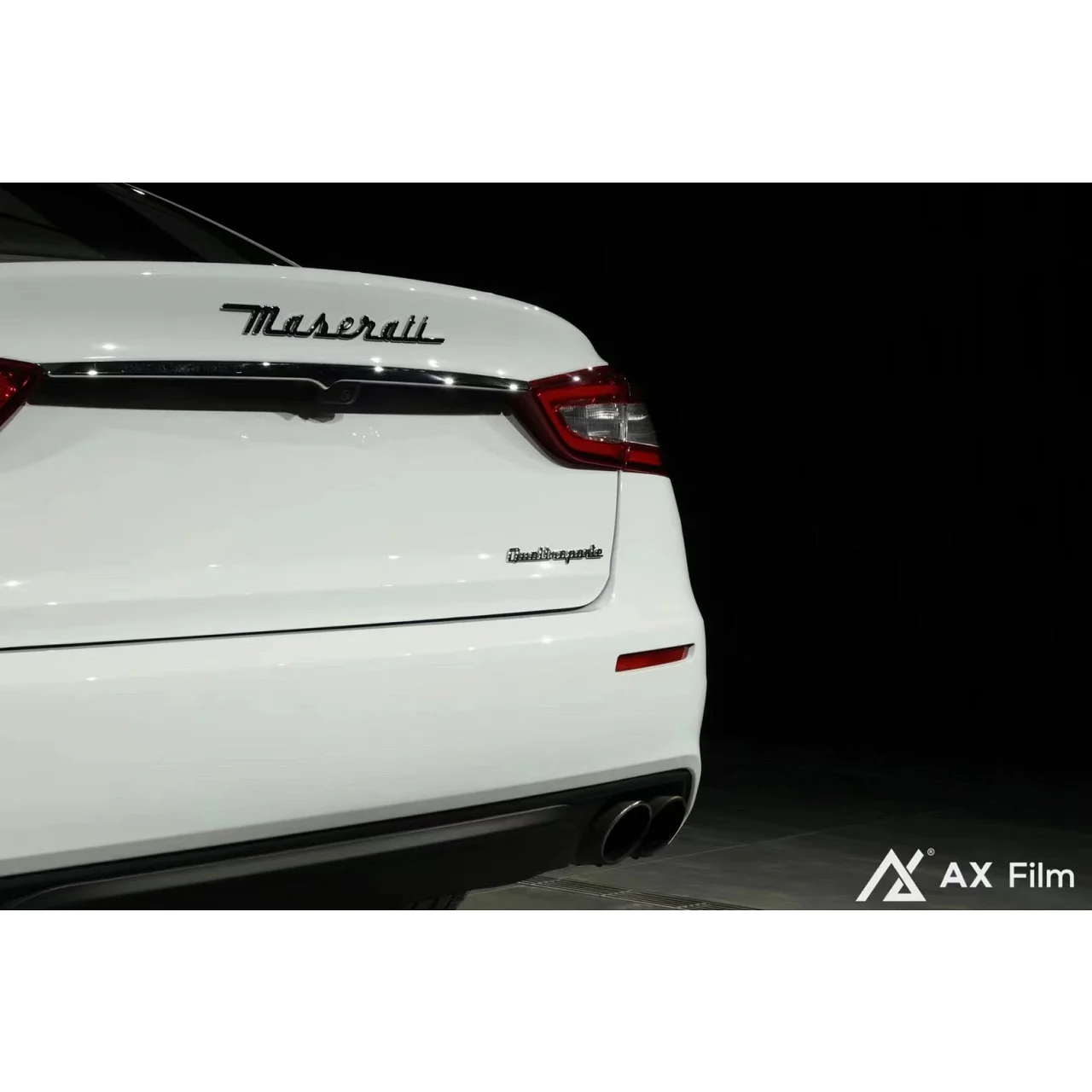 AX WRAP FILM GLOSS PIANO WHITE - TRẮNG PIANO BÓNG MASERATI QUATTROPORTE - Hình 5