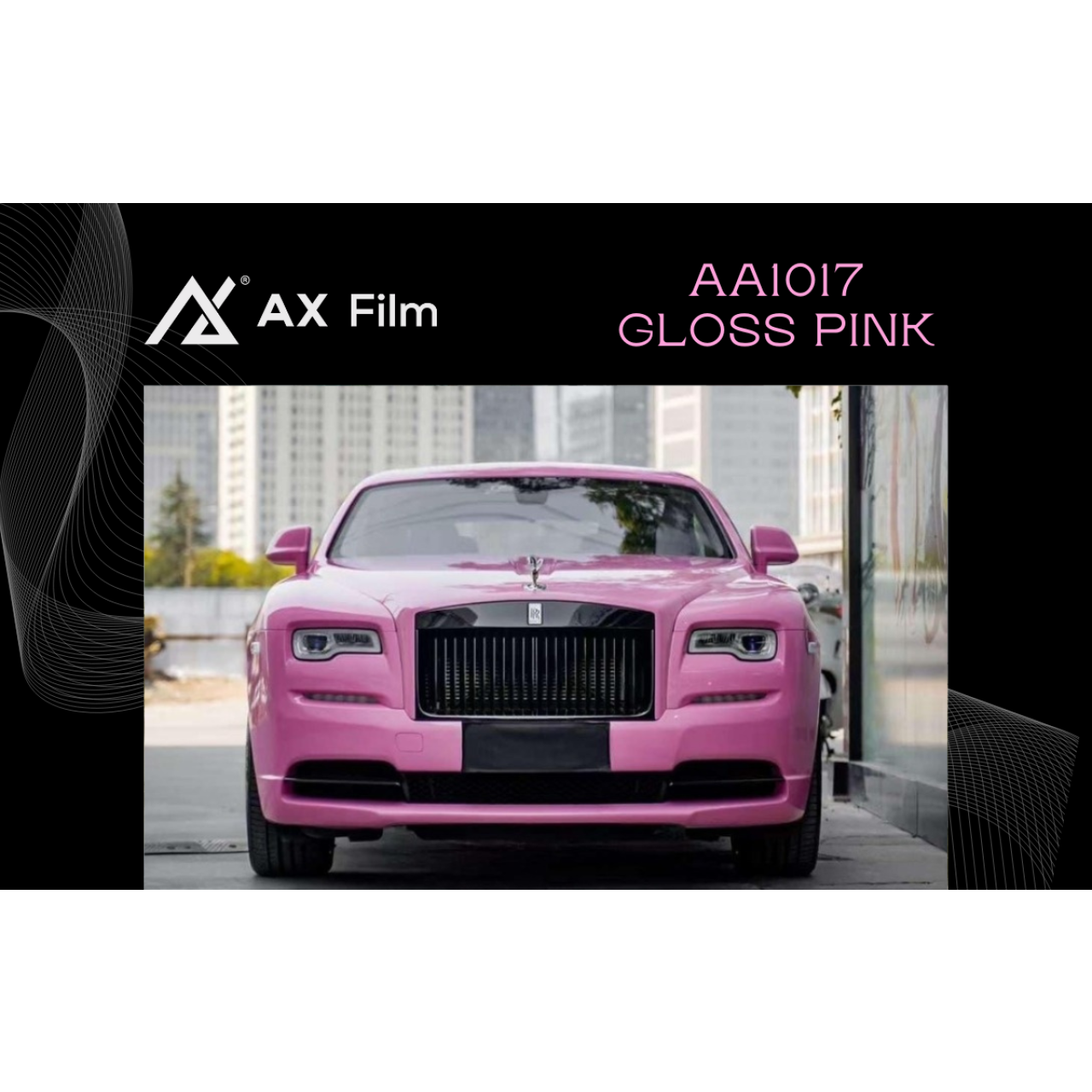 AX WRAP FILM GLOSS PINK - MÀU HỒNG BÓNG - Hình 1
