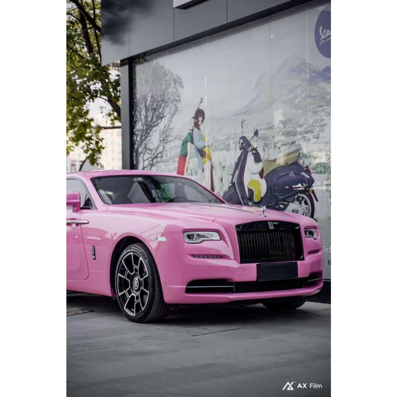AX WRAP FILM GLOSS PINK - MÀU HỒNG BÓNG - Hình 2
