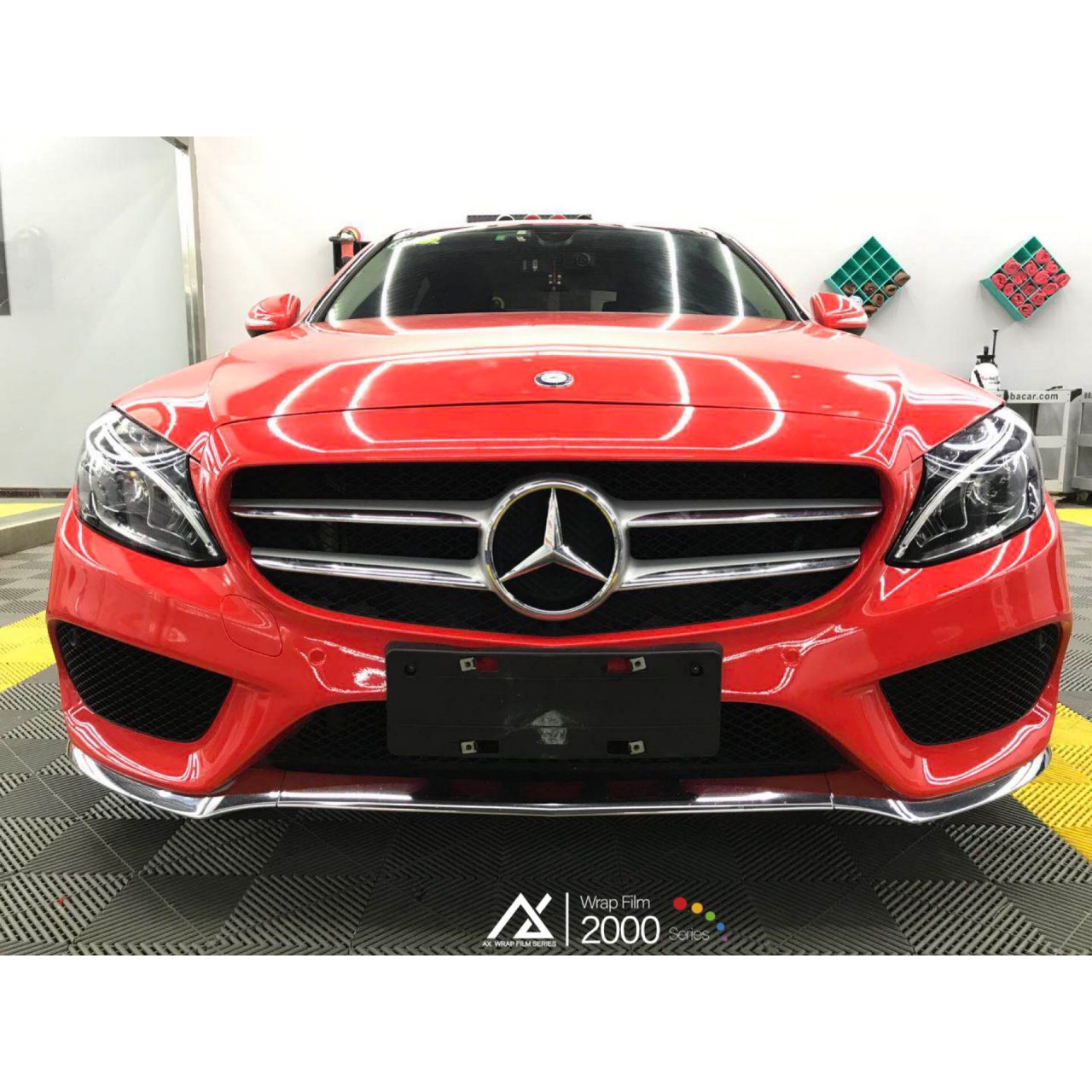 AX WRAP FILM GLOSS RED - ĐỎ BÓNG - MERCEDES BENZ C - Hình 2