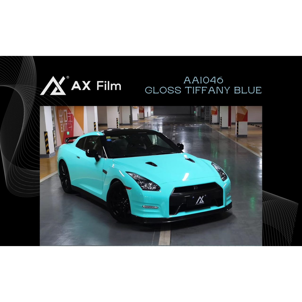 AX WRAP FILM GLOSS TIFFANY BLUE – XANH TIFFANY BÓNG NISSAN GTR - Hình 1