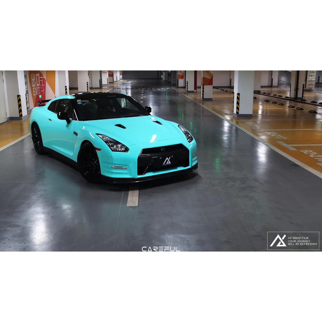 AX WRAP FILM GLOSS TIFFANY BLUE – XANH TIFFANY BÓNG NISSAN GTR - Hình 2