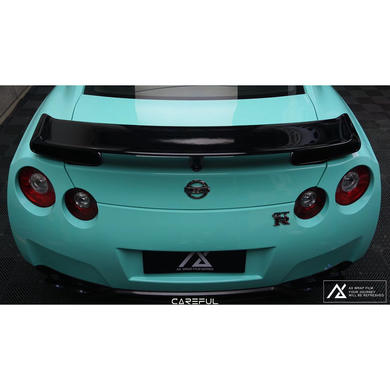 AX WRAP FILM GLOSS TIFFANY BLUE – XANH TIFFANY BÓNG NISSAN GTR - Hình 5