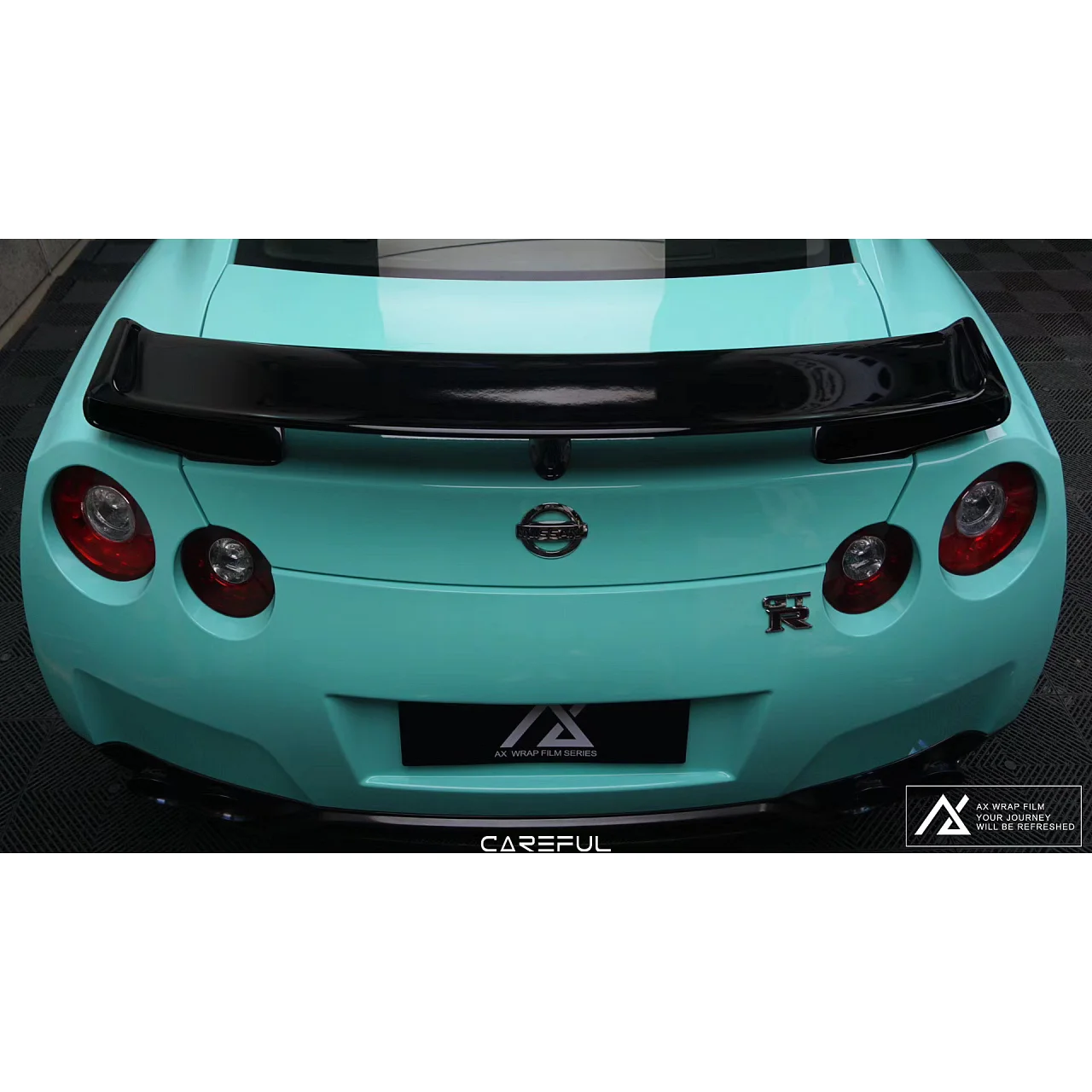 AX WRAP FILM GLOSS TIFFANY BLUE – XANH TIFFANY BÓNG NISSAN GTR - Hình 5
