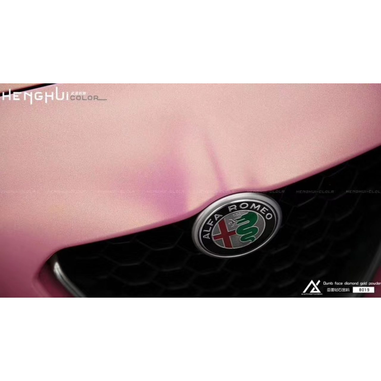 AX WRAP FILM MATTE DIAMOND CHARM GOLDEN PINK - MÀU VÀNG HỒNG ÁNH KIM CƯƠNG MỜ QUYẾN RŨ - Hình 4