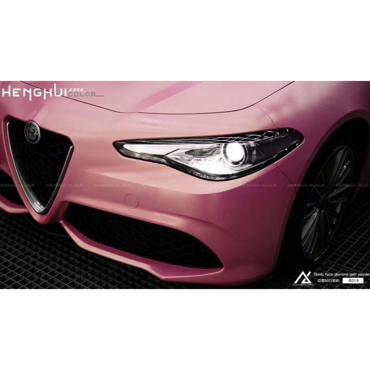 AX WRAP FILM MATTE DIAMOND CHARM GOLDEN PINK - MÀU VÀNG HỒNG ÁNH KIM CƯƠNG MỜ QUYẾN RŨ - Hình 5