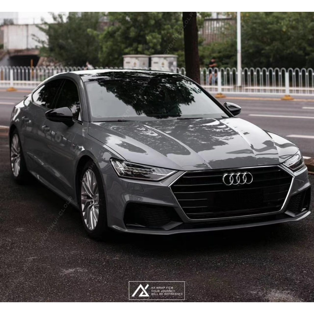 AX WRAP FILM ULTRA GLOSS NANDO GRAY - XÁM NARDO SIÊU BÓNG - Hình 1