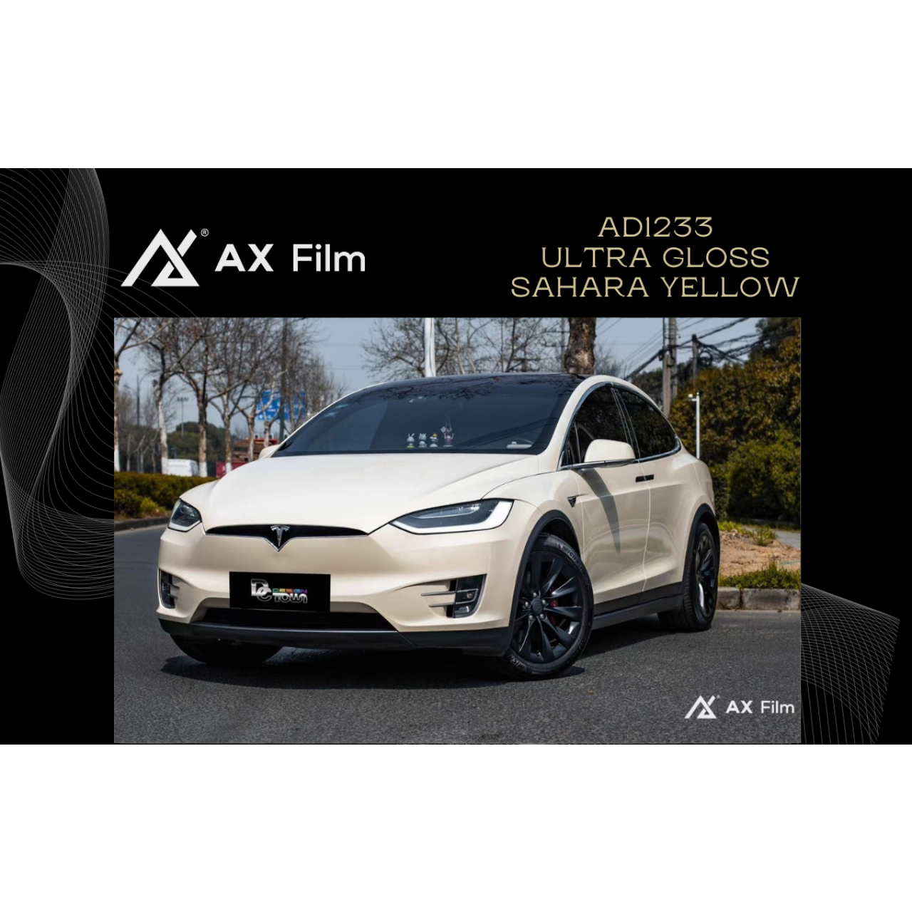 AX WRAP FILM ULTRA GLOSS SAHARA YELLOW - VÀNG SA MẠC SIÊU BÓNG - Hình 1