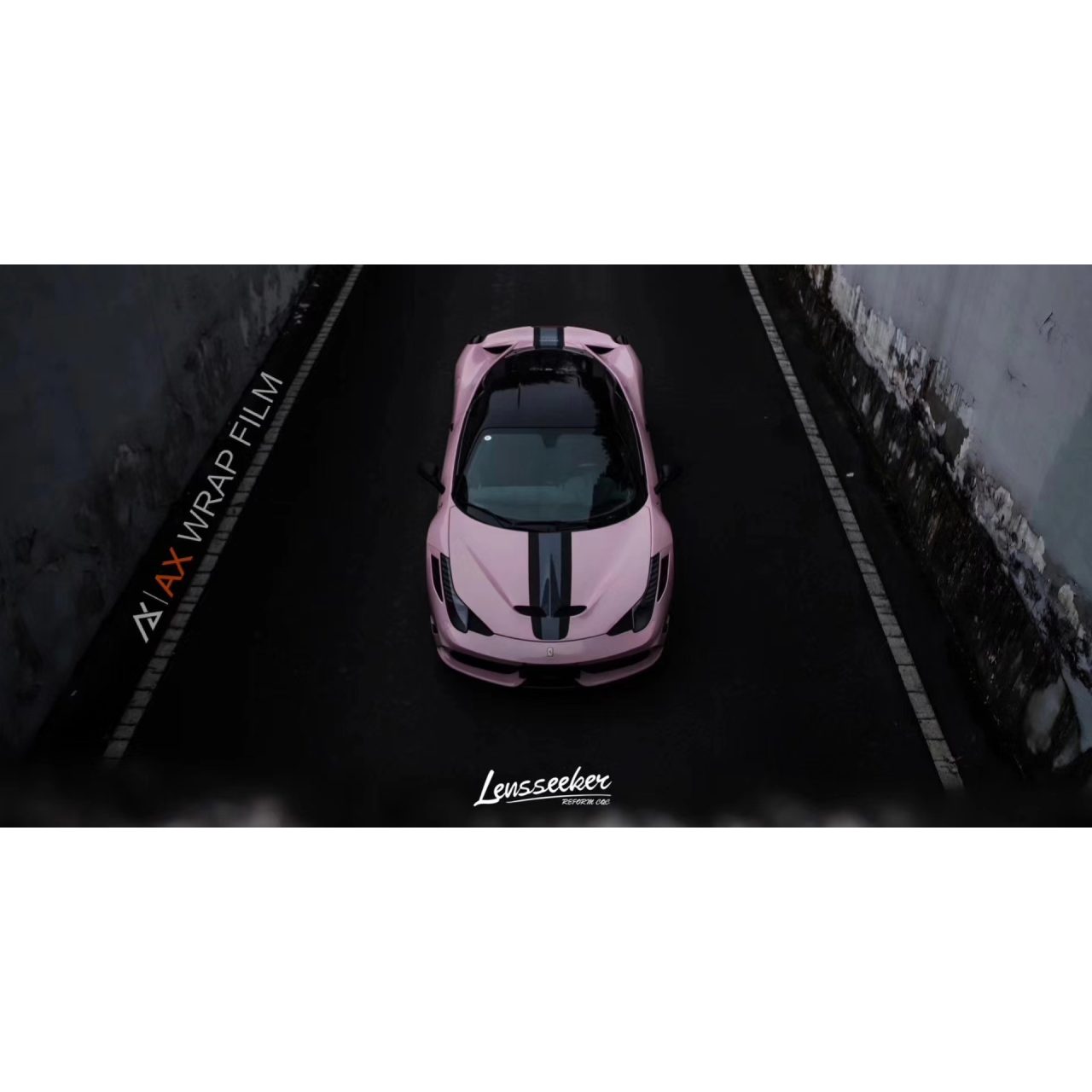 AX PPF/WRAP FILM ULTRA GLOSS SAKURA PINK – HỒNG SAKURA SIÊU BÓNG FERRARI 458 SPECIALE - Hình 2