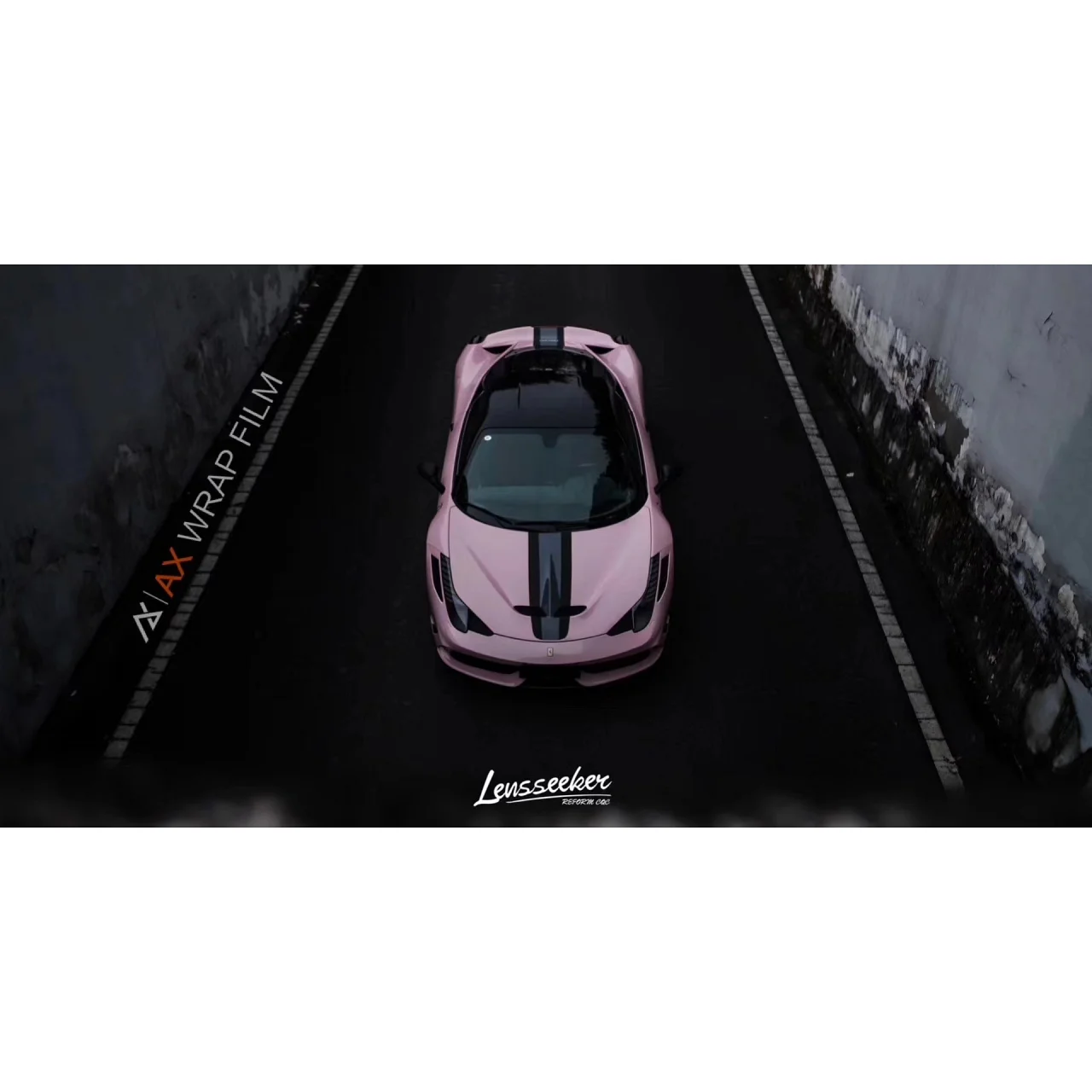 AX PPF/WRAP FILM ULTRA GLOSS SAKURA PINK – HỒNG SAKURA SIÊU BÓNG FERRARI 458 SPECIALE - Hình 2