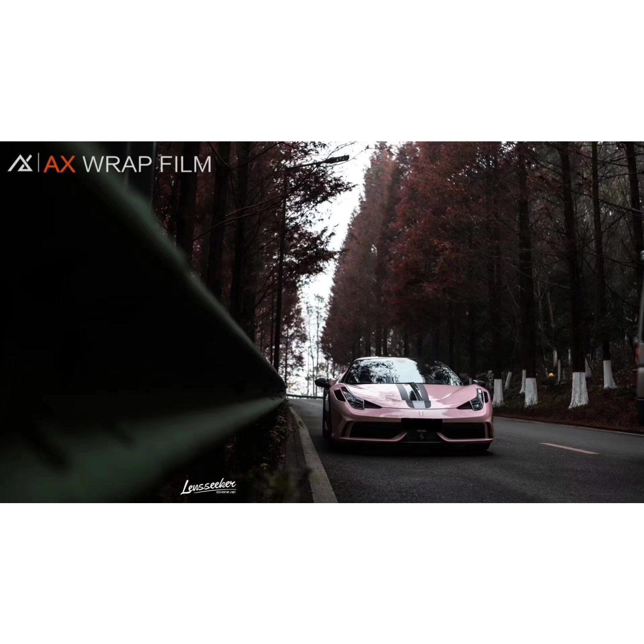 AX PPF/WRAP FILM ULTRA GLOSS SAKURA PINK – HỒNG SAKURA SIÊU BÓNG FERRARI 458 SPECIALE - Hình 3