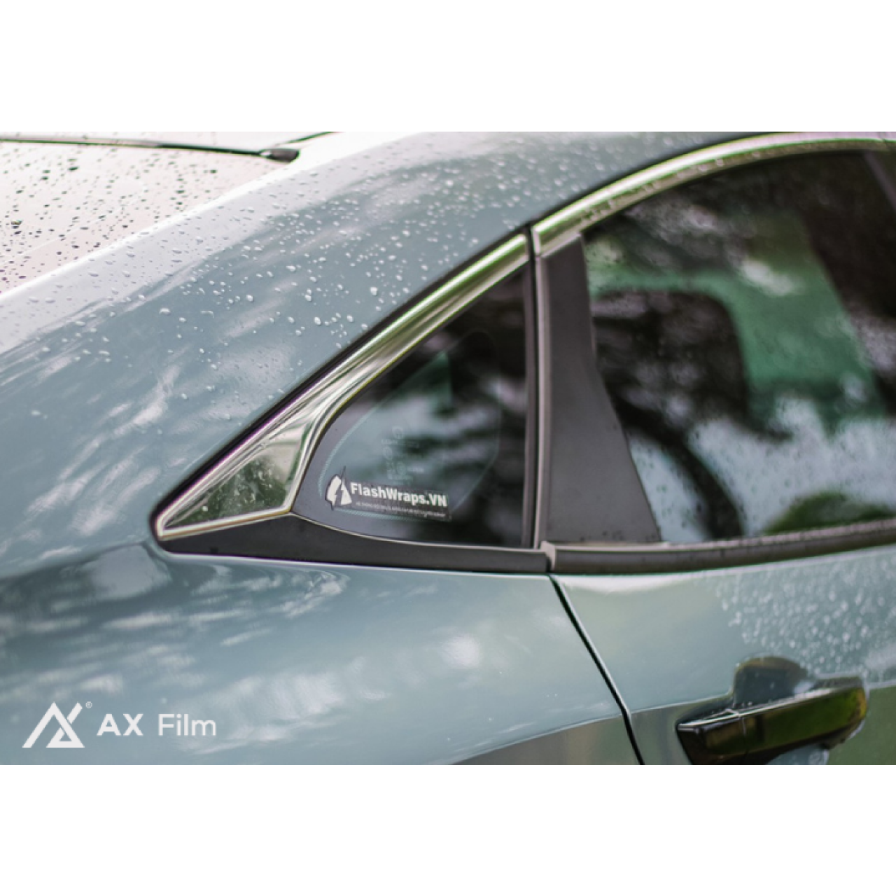 AX WRAP FILM GLOSS LIGHT CEMENT GRAY – XI MĂNG SÁNG BÓNG - HONDA CIVIC - Hình 4