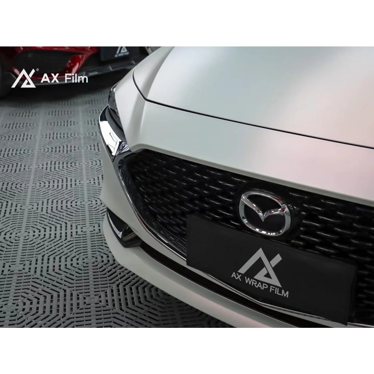 AX WRAP FILM PEARL METALLIC WHITE IRIDESCENT RED - NGỌC TRAI ÁNH KIM ĐỎ - Hình 3