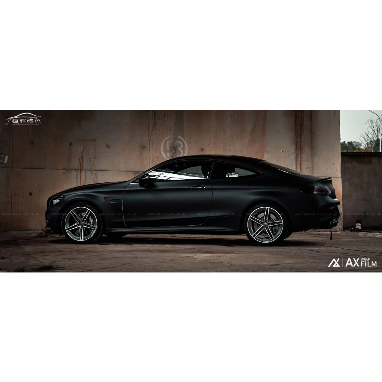 AX WRAP FILM SATIN BLACK - MÀU ĐEN SATIN - Hình 1