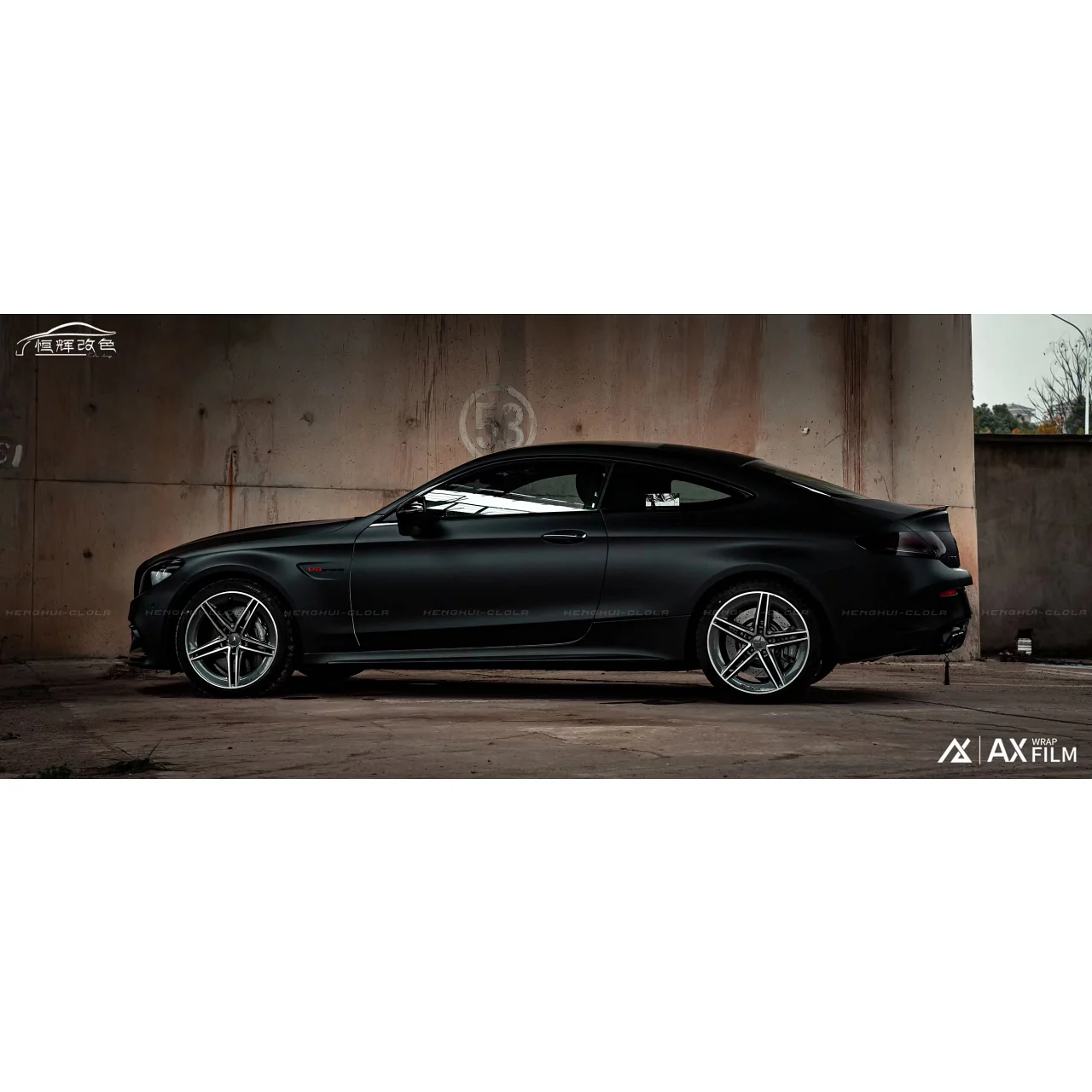AX Wrap Film Satin Black - màu đen satin - Hình 1