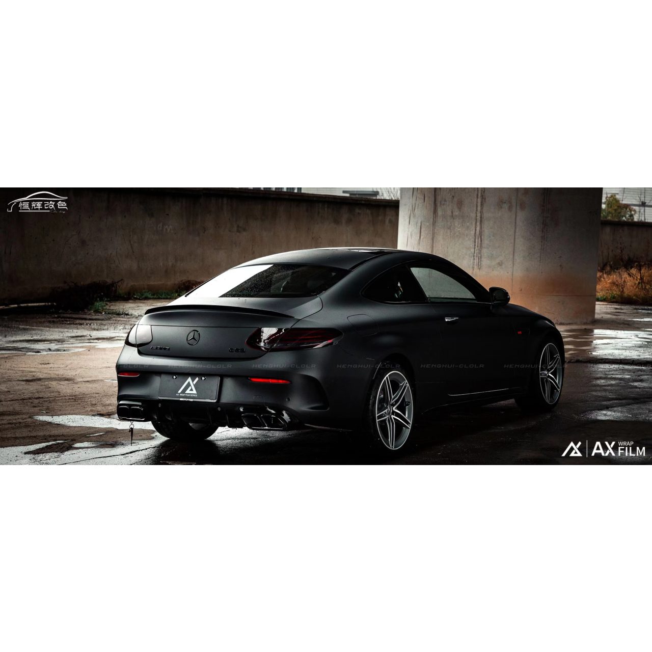 AX WRAP FILM SATIN BLACK - MÀU ĐEN SATIN - Hình 2