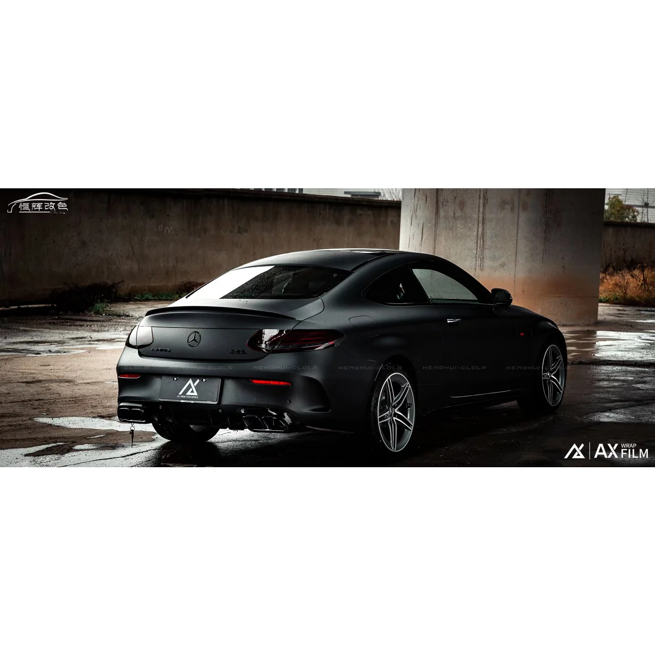 AX Wrap Film Satin Black - màu đen satin - Hình 2