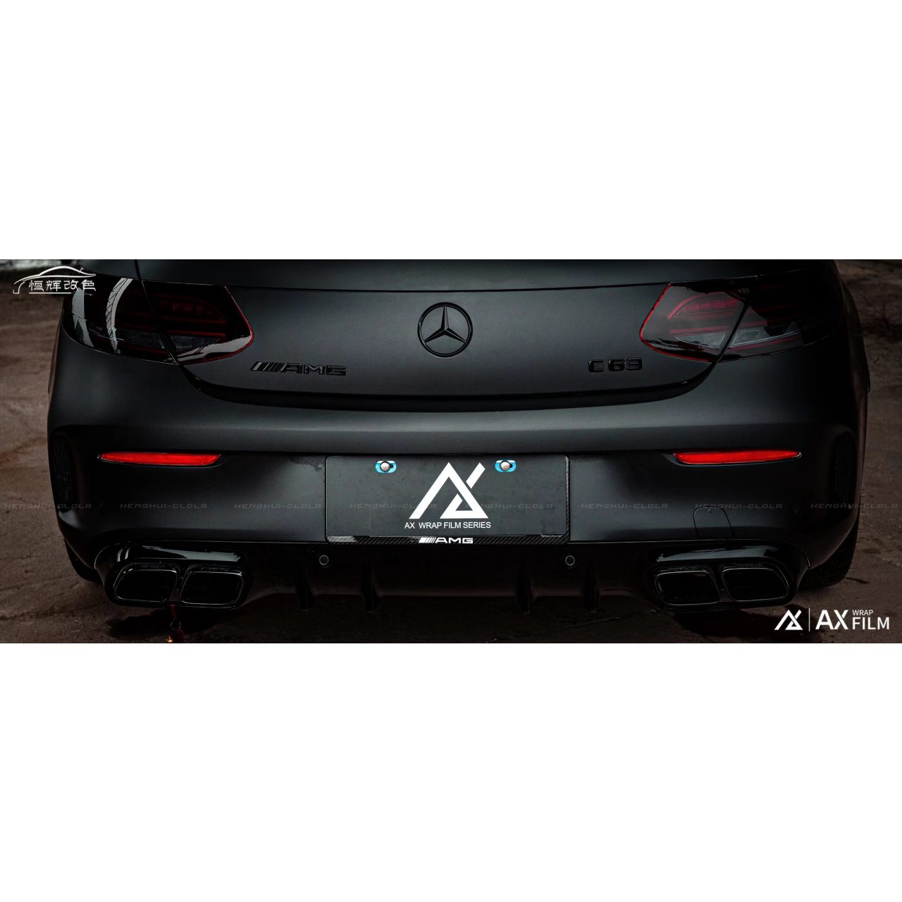 AX WRAP FILM SATIN BLACK - MÀU ĐEN SATIN - Hình 3