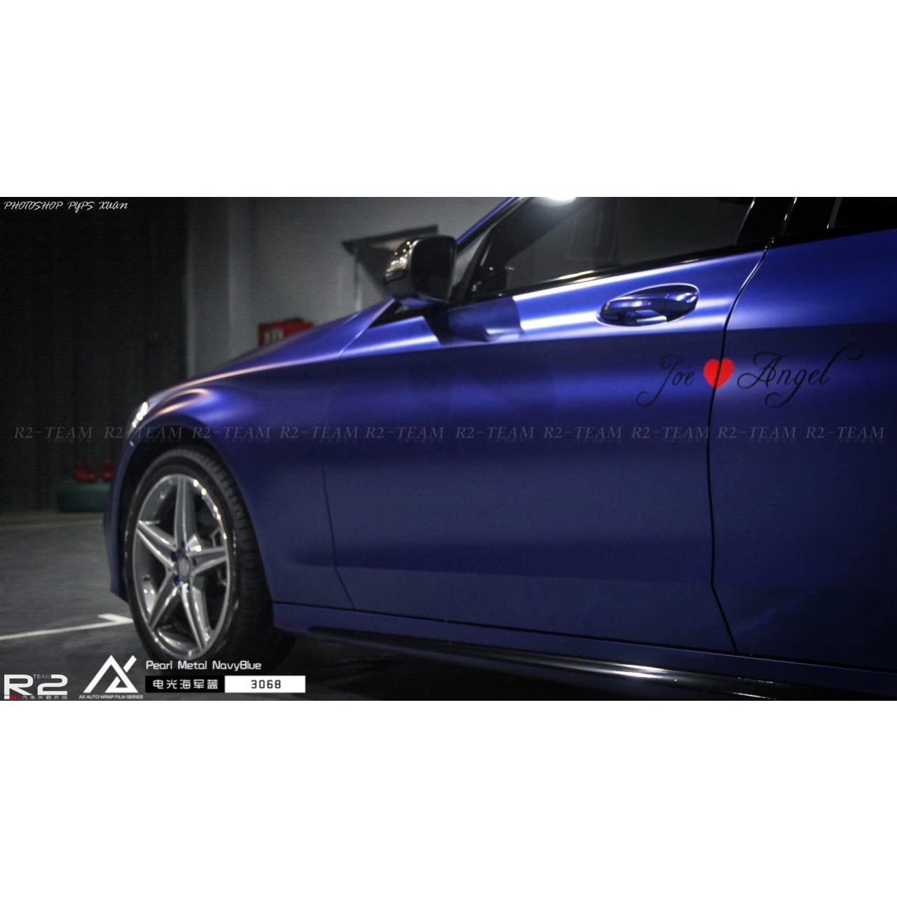 AX WRAP FILM PEARL METALLIC MISTY BLUE - MÀU XANH HẢI QUÂN ÁNH KIM NGỌC TRAI - Hình 2