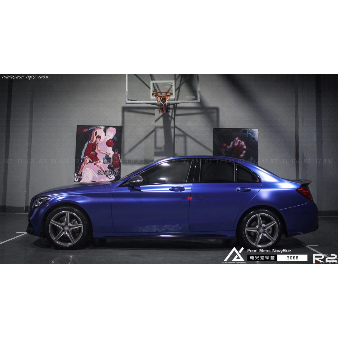 AX WRAP FILM PEARL METALLIC MISTY BLUE - MÀU XANH HẢI QUÂN ÁNH KIM NGỌC TRAI - Hình 1