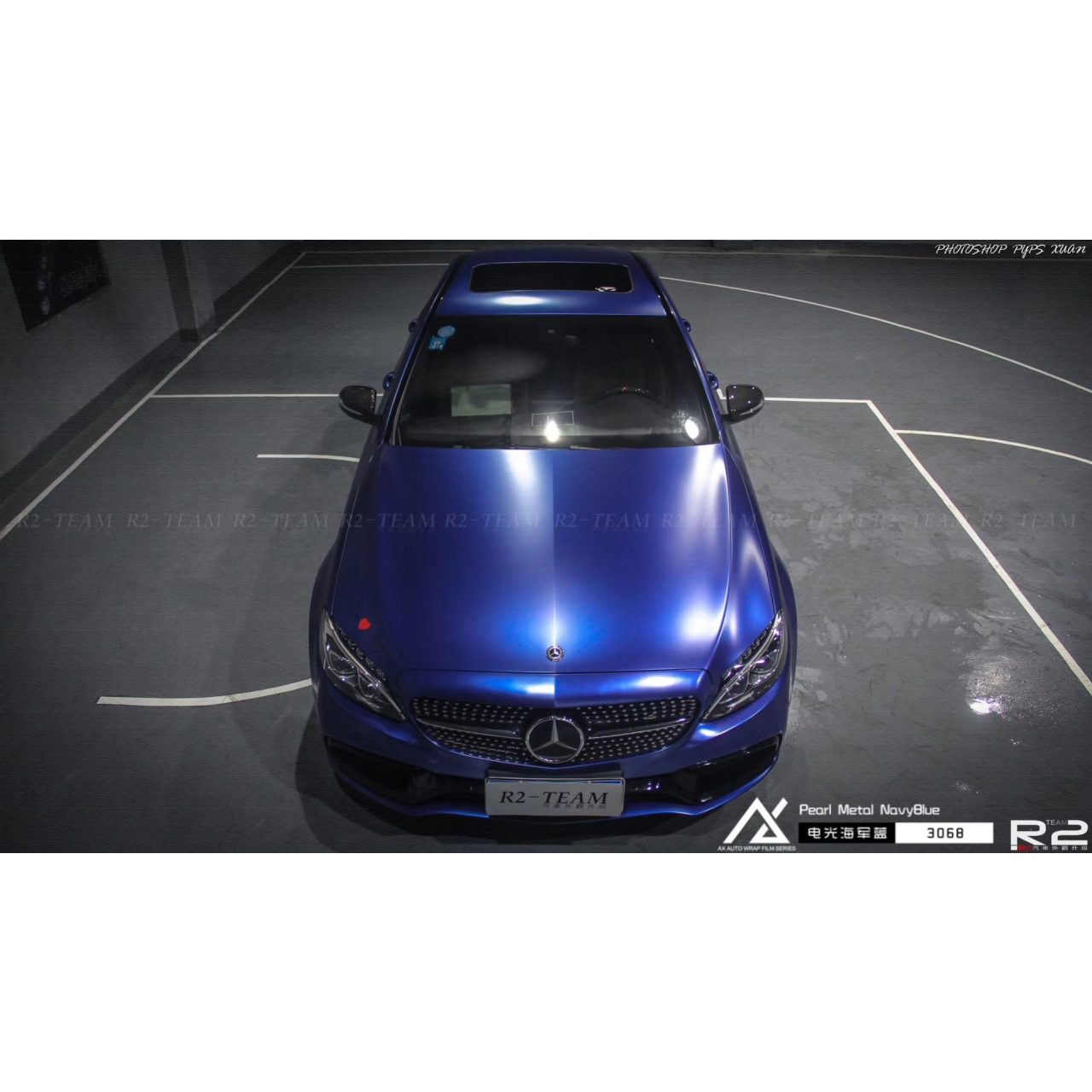 AX WRAP FILM PEARL METALLIC MISTY BLUE - MÀU XANH HẢI QUÂN ÁNH KIM NGỌC TRAI - Hình 5