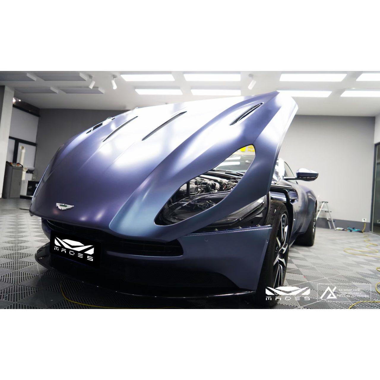 AX WRAP FILM PEARL METALLIC STORM BLUE - NGỌC TRAI ÁNH KIM MÀU XANH BÃO - Hình 5