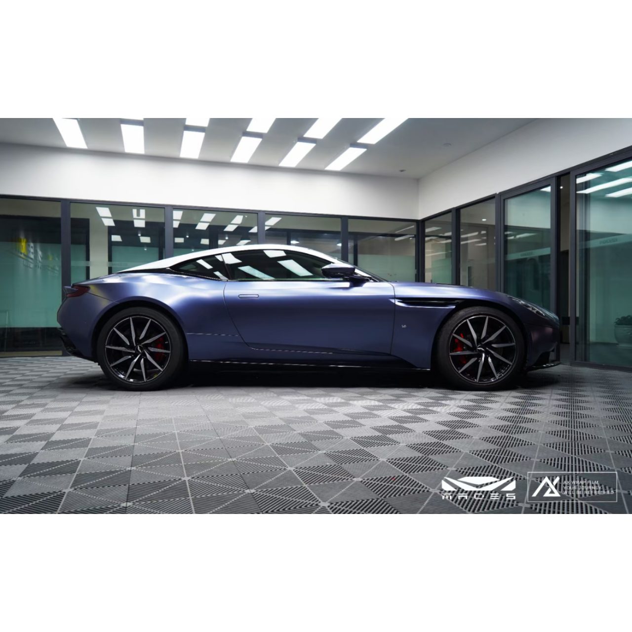 AX WRAP FILM PEARL METALLIC STORM BLUE - NGỌC TRAI ÁNH KIM MÀU XANH BÃO - Hình 3