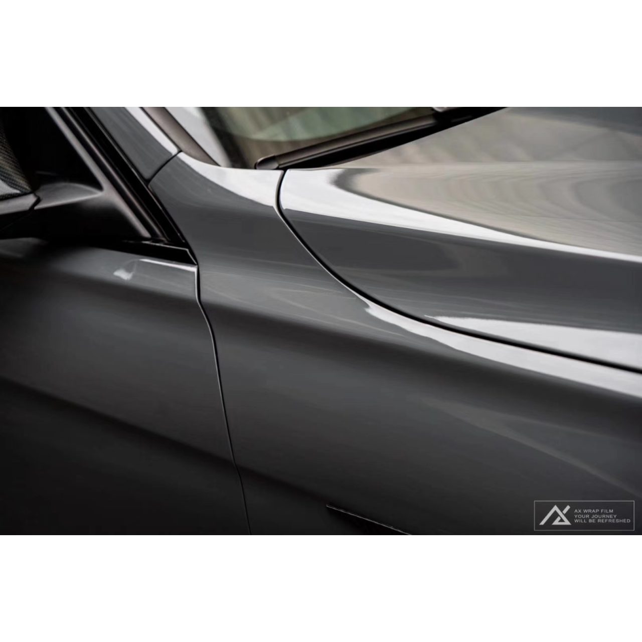 AX WRAP FILM ULTRA GLOSS DARK GRAY - XÁM ĐẬM SIÊU BÓNG - Hình 3