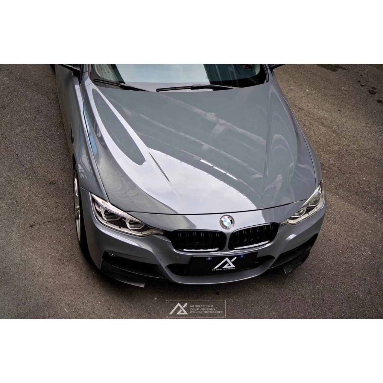 AX WRAP FILM ULTRA GLOSS DARK GRAY - XÁM ĐẬM SIÊU BÓNG - Hình 4