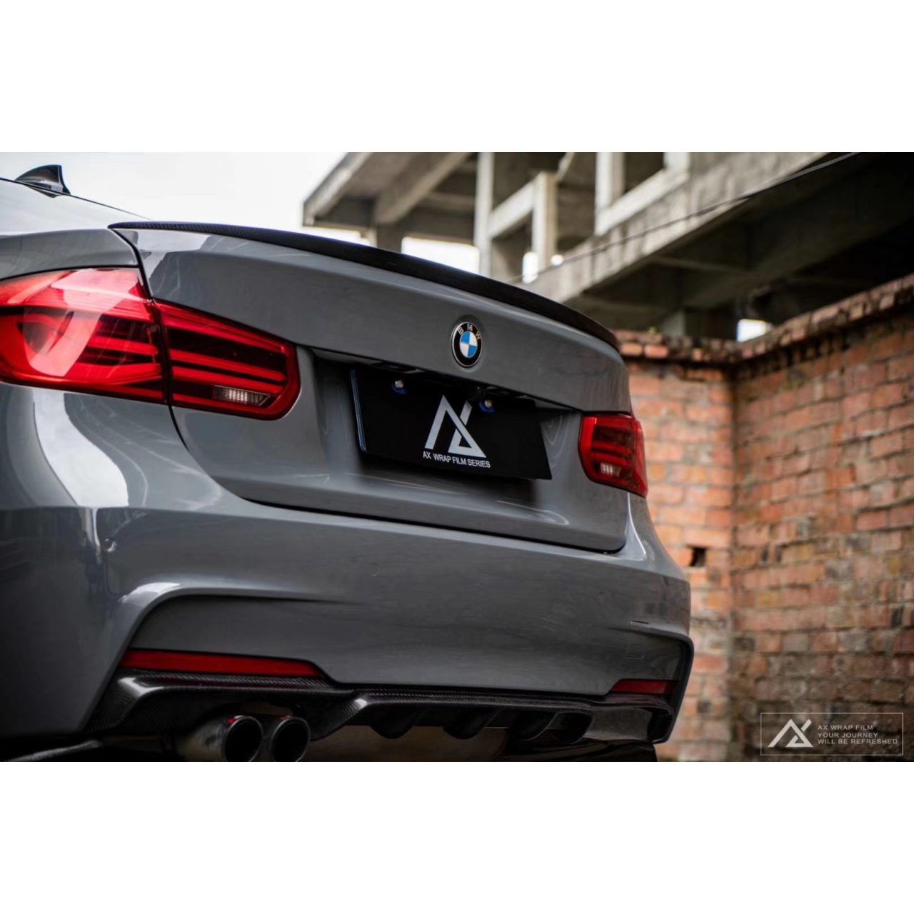 AX WRAP FILM ULTRA GLOSS DARK GRAY - XÁM ĐẬM SIÊU BÓNG - Hình 5