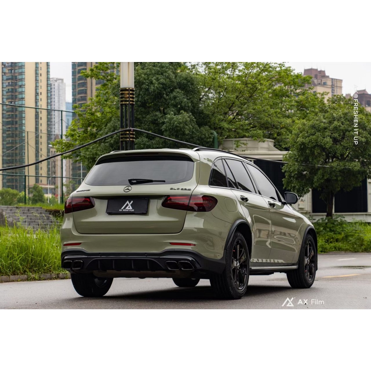 AX WRAP FILM ULTRA GLOSS KHAKI GREEN - XANH KHAKI SIÊU BÓNG - Hình 2