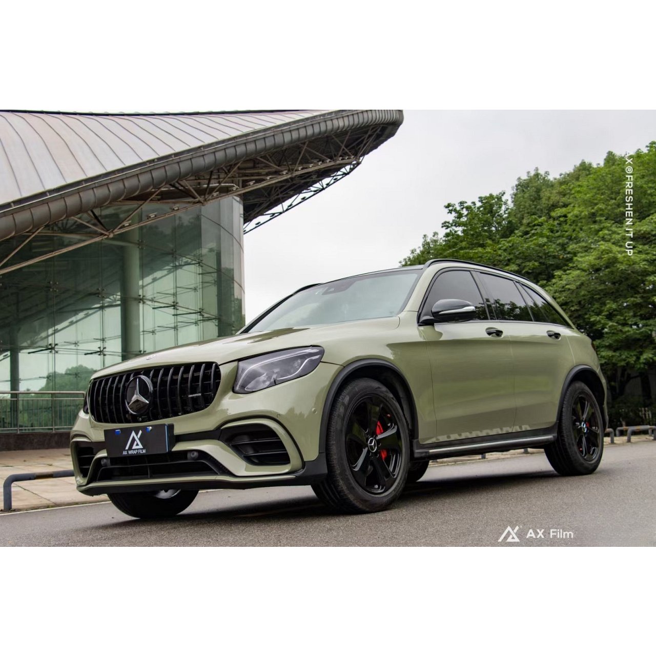 AX WRAP FILM ULTRA GLOSS KHAKI GREEN - XANH KHAKI SIÊU BÓNG - Hình 4